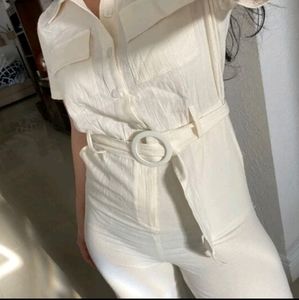 💕BUTTON DOWN BELTED JUMPSUIT💕